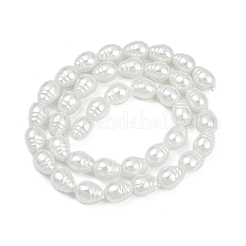 Electroplate Porcelain Imitation Pearl Beads Strands&nbsp;BSHE-Z009-04