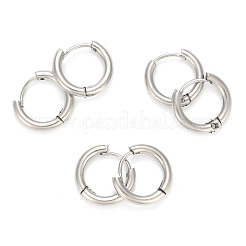 Tarnish Resistant 202 Stainless Steel Huggie Hoop Earrings&nbsp;A-EJEW-O087-06F-P