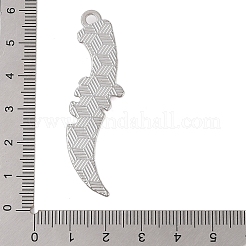 チベット風合金ビッグサイズペンダントトップ  プラチナ  短剣  56x15x5mm  穴：3mm&nbsp;LS-FIND-Z053-03P-05