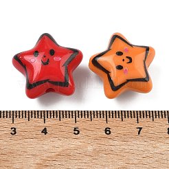 Printed Opaque Acrylic Beads&nbsp;MACR-L016-07