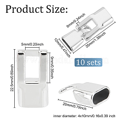 10 Sets Alloy Snap Lock Clasps&nbsp;FIND-OC0002-62