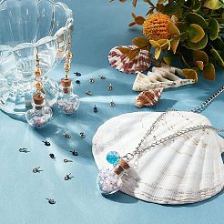 40Pcs 4 Colors Ion Plating(IP) 304 Stainless Steel Cup Pearl Peg Bails Pin Pendants&nbsp;STAS-UN0032-70
