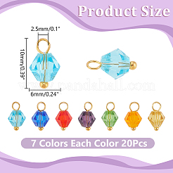 20 Sets Imitation Austrian Crystal Glass Pendants&nbsp;FIND-WR0011-76