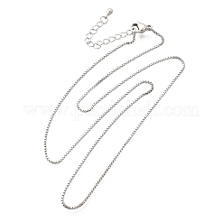 1MM Brass Box Chain Necklaces&nbsp;NJEW-Z083-01P