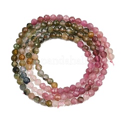Natural Multicolor Tourmaline Beads Strands&nbsp;G-H266-15B-01