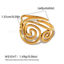 304 Stainless Steel Cuff Open Rings&nbsp;WG1F0F5-01
