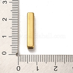 304ステンレススチールビーズ  長方形  ゴールドカラー  20x4x4mm  穴：2.8x2.8mm&nbsp;STAS-Q316-05F-G