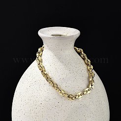 304ステンレススチールコーヒー豆チェーンブレスレット女性男性用  イオンプレーティング（ip）  ゴールドカラー  8-5/8インチ（21.9cm）&nbsp;BJEW-F488-01G-01