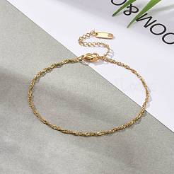 304 Stainless Steel Singapore Chain Bracelets&nbsp;BJEW-JB06269