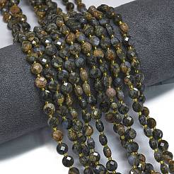 Natural Glaucophane Beads Strands&nbsp;G-K389-B13-01