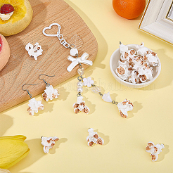20Pcs Opaque Resin Popcorn Pendants&nbsp;RESI-SC0006-90