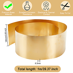 真鍮シート  ライトゴールド  100x0.3mm&nbsp;DIY-WH0033-40LG-02