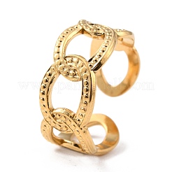 Ion Plating(IP) 304 Stainless Steel Finger Rings&nbsp;RJEW-L102-41G