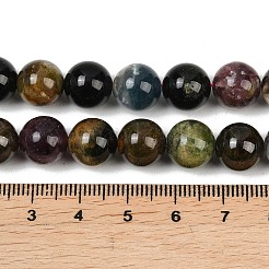 天然のマルチカラートルマリンビーズ連売り  ラウンド  10.5mm  穴：0.8~1mm  約39個/連  15.63~15.75''（39.7~40センチメートル）&nbsp;G-F824-A01-10mm