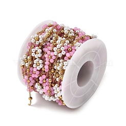304 Stainless Steel Flower Link Chains&nbsp;CHS-H113-03G-03