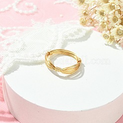 Brass Copper Wire Wrap Finger Rings&nbsp;RJEW-TA00082