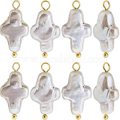 10Pcs Natural Keshi Pearl Pendants&nbsp;PEAR-SC0001-47
