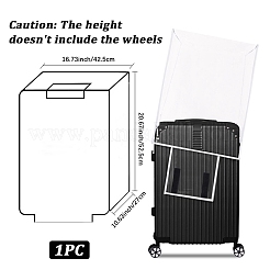 透明PVC荷物カバー  透明な旅行用スーツケースプロテクター  24インチのスーツケース用  透明  425x270x525mm&nbsp;AJEW-WH20080-52P