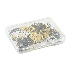 100Pcs 3 Colors Iron Filigree Joiners Pendants&nbsp;IFIN-FS0001-60