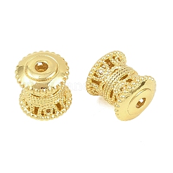 真鍮ビーズ  コラム  18KGP本金メッキ  8x7mm  穴：1.6mm&nbsp;KK-D120-05G