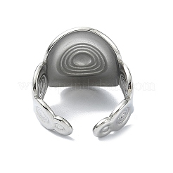 304 Stainless Steel Cuff Rings&nbsp;RJEW-M019-08P