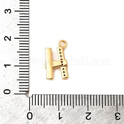 26個真鍮製マイクロパヴェクリアキュービックジルコニアチャーム  ニッケルフリー  18KGP本金メッキ  a～zの文字  10~18x6.5~17x2~6mm  穴：1.5~1.6mm&nbsp;KK-C117-12G