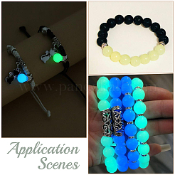 100Pcs Synthetic Luminous Stone Beads Strands&nbsp;G-SP0001-44B