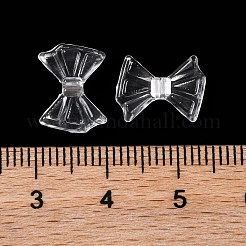 透明なアクリルビーズ  蝶結び  透明  9x12x4mm  穴：1.6mm  約2381個/500g&nbsp;OACR-M011-14