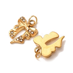 304 Stainless Steel Rhinestone Pendants&nbsp;RB-CBA350D-05G-A