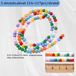 5 Strands Glass Beads Strands&nbsp;LAMP-PA0001-21A