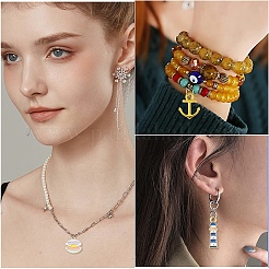 15Pcs 15 Styles Alloy Enamel Pendants&nbsp;ENAM-YW0003-90