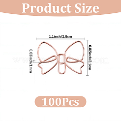 100Pcs Iron Paper Clip&nbsp;AJEW-CP0009-60RG