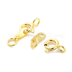 925スターリングシルバースプリングリングの留め金  18KGP本金メッキ  16mm&nbsp;STER-H111-06G