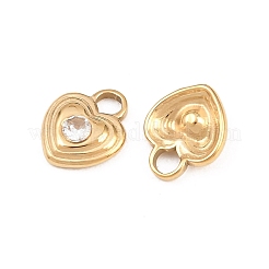 304 Stainless Steel Rhinestone Pendants&nbsp;STAS-L022-587G