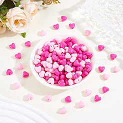 240Pcs 2 Colors Opaque Acrylic Beads&nbsp;MACR-PA0001-52