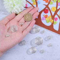 40Pcs 4 Sizes Iron Wire Pendants&nbsp;IFIN-CJ0001-40S