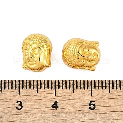チベット風合金ビーズ  カドミウムフリー＆ニッケルフリー＆鉛フリー  仏頭  ゴールドカラー  11x9x8mm  穴：1.5mm&nbsp;LS-TIBEB-60542-G-FF