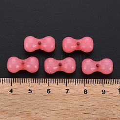 模造ゼリーアクリルビーズ  骨の形  ミックスカラー  9x17.5x8.5mm  穴：1.8mm  約600個/500g&nbsp;MACR-S373-96-EM