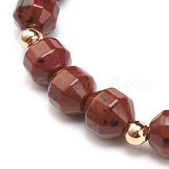 Natural Brecciated Jasper Stretch Bracelet&nbsp;BJEW-JB08525-02