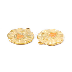 PVD Vacuum Plating 201 Stainless Steel Enamel Pendants&nbsp;STAS-J401-VC1022