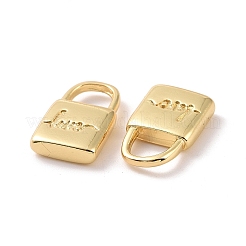ラックメッキ真鍮チャーム  長持ちメッキ  カドミウムフリー＆鉛フリー  ロック  18KGP本金メッキ  12x7x2.5mm  穴：3.5x4mm&nbsp;ZIRC-C042-14G