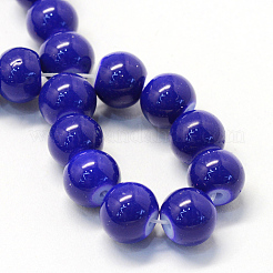 Baking Paint Glass Round Bead Strands&nbsp;DGLA-Q020-8mm-35