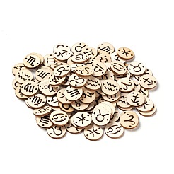 120pcs 12 Styles Unfinished Natural Poplar Wood Links Connectors&nbsp;WOOD-LS0001-05