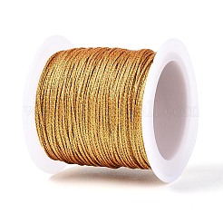 20m 15本撚り丸型ペットメタリック糸  ゴールド  1mm  約21.87ヤード（20m）/ロール&nbsp;MCOR-T003-05A