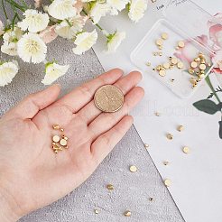 56Pcs 4 Style Matte Style Brass Beads&nbsp;KK-CA0001-85