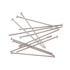 304ステンレス鋼フラットヘッドピン  ステンレス鋼色  20x0.5mm  ヘッド：1.2mm&nbsp;STAS-Z089-03P-02