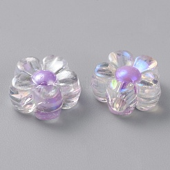 透明なアクリルビーズ  花  ライラック  12x12.5x6mm  穴：2.8mm  約940個/500g  500 G /袋&nbsp;OACR-WH0032-13C