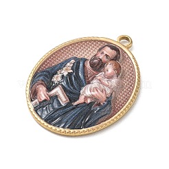 304 Stainless Steel Printed Religion Pendants&nbsp;STAS-G387-03G-01