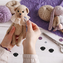 プラスチック製クラフト犬の鼻30個  人形作り用品  ブラック  21mm&nbsp;DOLL-GO0001-01A