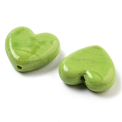 Heart Handmade Lampwork Beads&nbsp;LAMP-U003-01O